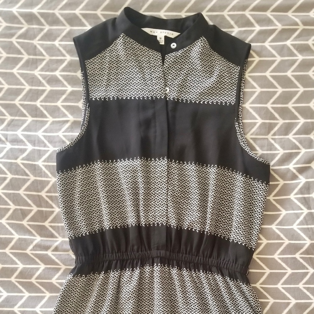 Max Studio Black and White Dress - M